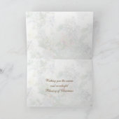 Pine Cones Red Berry kerst Kaart (Binnen)