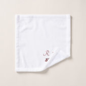 Pine Cones Red en Black Buffalo Pset Bad Handdoek (Wasdoekje)