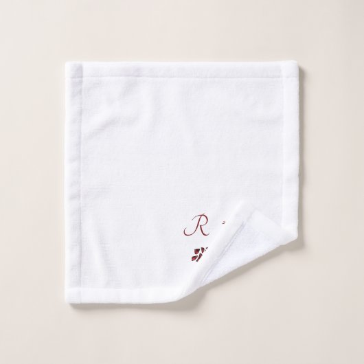 Pine Cones Red en Black Buffalo Pset Bad Handdoek (Wasdoekje)