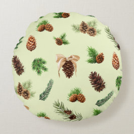 Pine Cones Rond Kussen