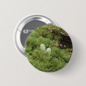 Pine Cones Ronde Button 5,7 Cm (Voorkant /achterkant)
