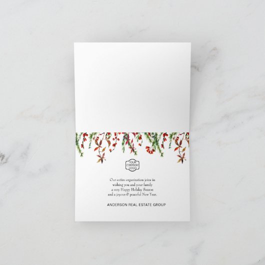 Pine Cones Rustic Corroborative Kerstfeestdag Kaart (Binnen)