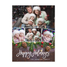 Pine Cones Rustieke Kerst 4 Foto Vakantie