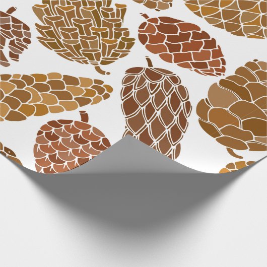 Pine cones seamless pattern cadeaupapier (Hoek)