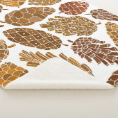 Pine cones seamless pattern sherpa deken (3/4)