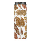 Pine cones seamless pattern thermosbeker (Achterkant)