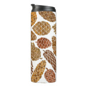 Pine cones seamless pattern thermosbeker (Geroteerd rechts)