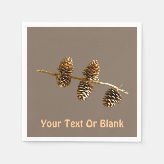 Pine Cones Servet (Voorkant)