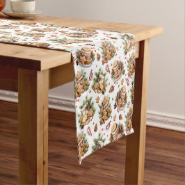 Pine Cones, snoep Canes en vakantie snoep patroon Korte Tafelloper