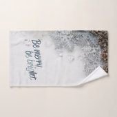 Pine Cones, Snowflakes Holiday Bad Handdoek (Handdoek)