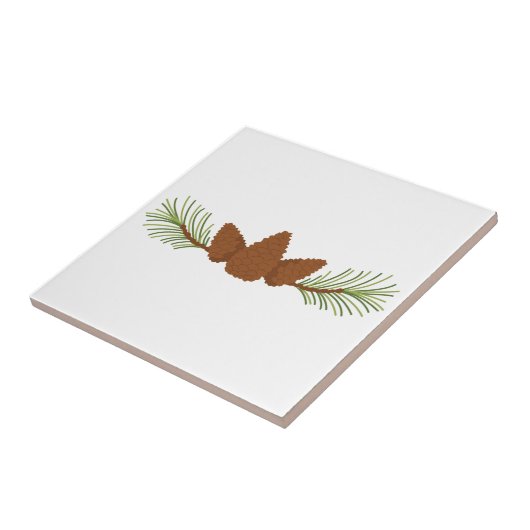 Pine Cones Tegeltje (Zijkant)
