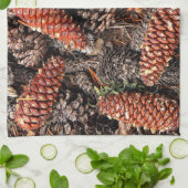 Pine Cones Theedoek (Gevouwen)