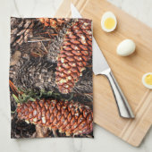 Pine Cones Theedoek (Quarter Fold)