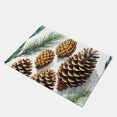 Pine Cones Waterverf Botanische Kunst Deurmat (Schuin)