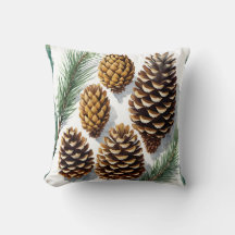 Pine Cones Waterverf Botanische Kunst