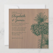  Pine Cones Wedding Invitations Kaart (Voorkant)