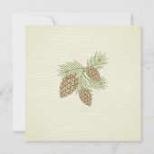Pine Cones Wedding Uitnodiging (Achterkant)