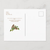 Pine Cones Wedding Website Save the Date Aankondigingskaart (Achterkant)