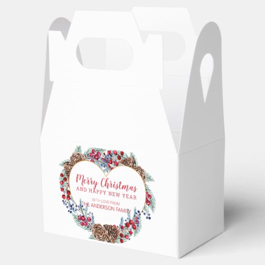 Pine Cones Wreath Bedankdoosjes (Geopend)