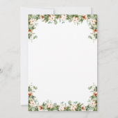 Pine Cones Wreath CHRISTMAS Holiday Open House Kaart (Achterkant)