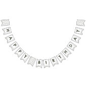 Pine Confetti Waterverf Stippen Bunting Flag Vlaggetjes (Alle)