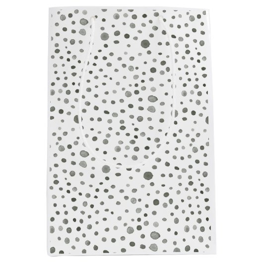 Pine Confetti Waterverf Stippen Gift Bag Medium Cadeauzakje (Voorkant)