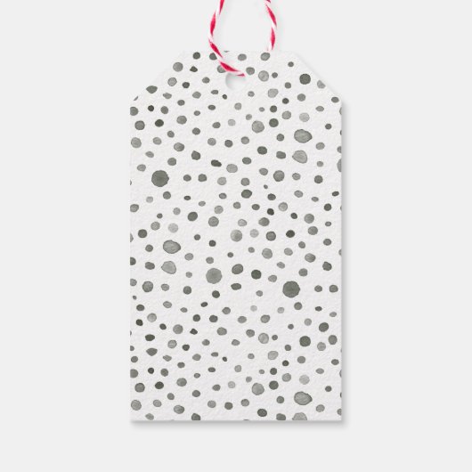 Pine Confetti Waterverf Stippen Gift Label Cadeaulabel (Achterkant)