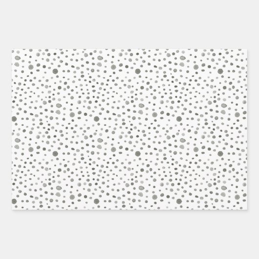 Pine Confetti Waterverf Stippen Wrapping Paper (Voorkant)
