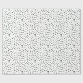 Pine Confetti Waterverf Stippen Wrapping Paper Cadeaupapier (Vlak)