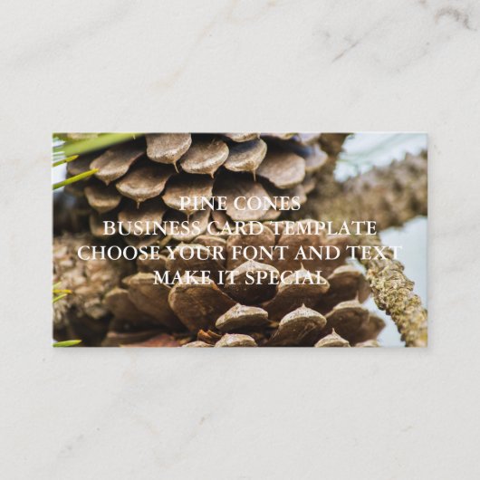 PINE CONS BUSINESS CARD TEMPLATE VISITEKAARTJE (Voorkant)