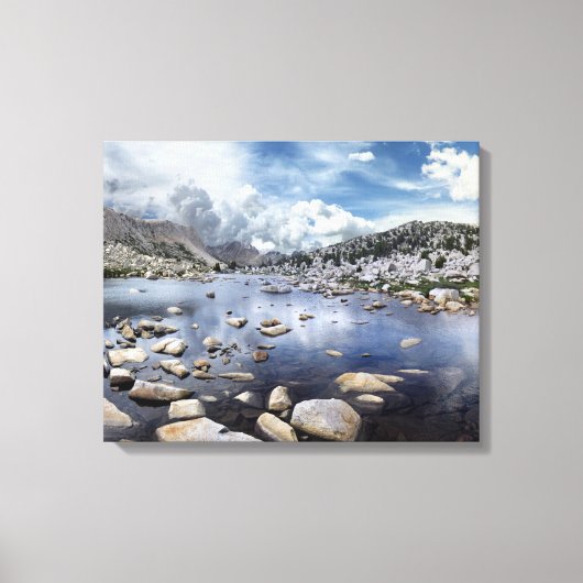 Pine Creek Pass - Sierra Nevada Mountains Canvas Afdruk (Voorkant)