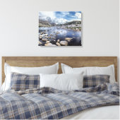 Pine Creek Pass - Sierra Nevada Mountains Canvas Afdruk (Insitu (Slaapkamer))