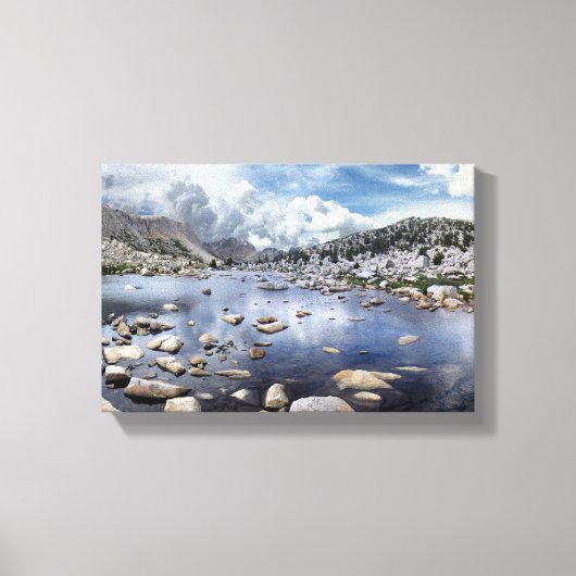 Pine Creek Pass - Sierra Nevada Mountains Canvas Afdruk (Voorkant)