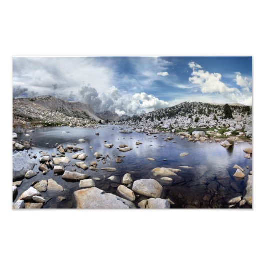Pine Creek Pass - Sierra Nevada Mountains Foto Afdruk (Voorkant)