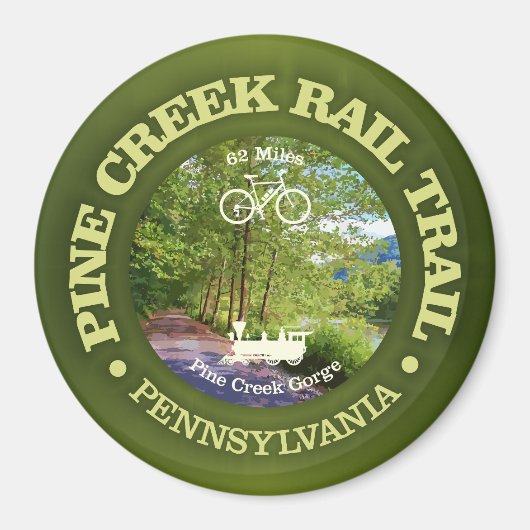 Pine Creek Rail Trail (fietsen c) Magneet (Voorkant)