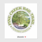 Pine Creek Rail Trail (fietsen c) Sticker (Vel)