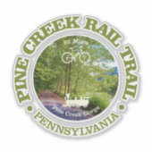 Pine Creek Rail Trail (fietsen c) Sticker (Voorkant)