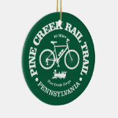 Pine Creek Rail Trail (fietsen) Keramisch Ornament (Rechts)