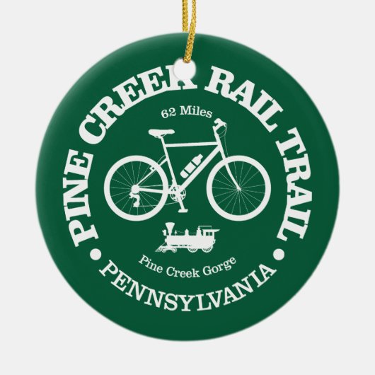 Pine Creek Rail Trail (fietsen) Keramisch Ornament (Voorkant)