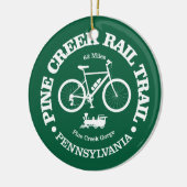 Pine Creek Rail Trail (fietsen) Keramisch Ornament (Links)
