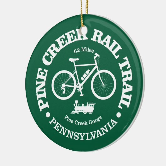 Pine Creek Rail Trail (fietsen) Keramisch Ornament (Links)