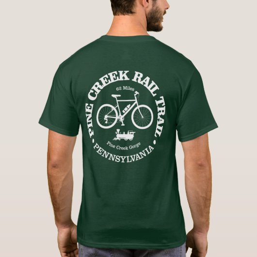Pine Creek Rail Trail (fietsen) T-shirt (Achterkant)