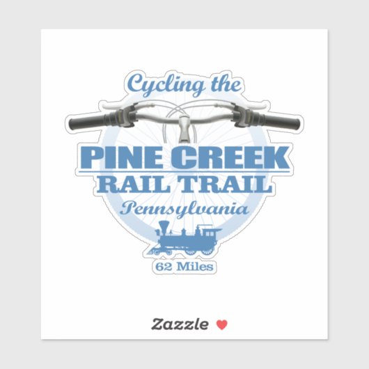 Pine Creek Rail Trail (H2) Sticker (Vel)