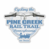 Pine Creek Rail Trail (H2) Sticker (Voorkant)