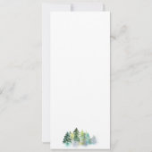 Pine Crest bruiloft menu uitnodiging (Achterkant)