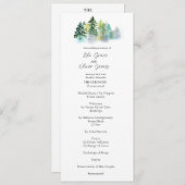 Pine Crest bruiloft uitnodiging (Voorkant / Achterkant)