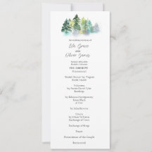 Pine Crest bruiloft uitnodiging