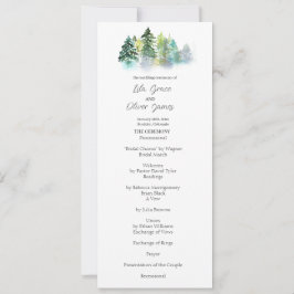 Pine Crest bruiloft uitnodiging
