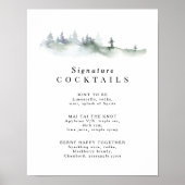 Pine Crest Signature Cocktail Menu Poster (Voorkant)