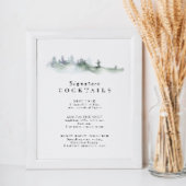 Pine Crest Signature Cocktail Menu Poster